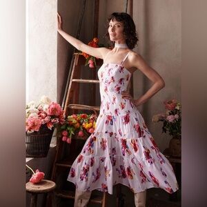 NWT Prabal Gurung Floral White Dress Size 2